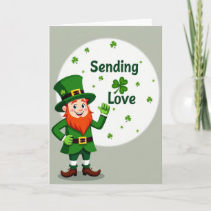 Sending Love Leprechaun Card