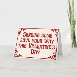 Sending Love Platonic Valentine Card