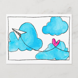 Sending Love Postcard
