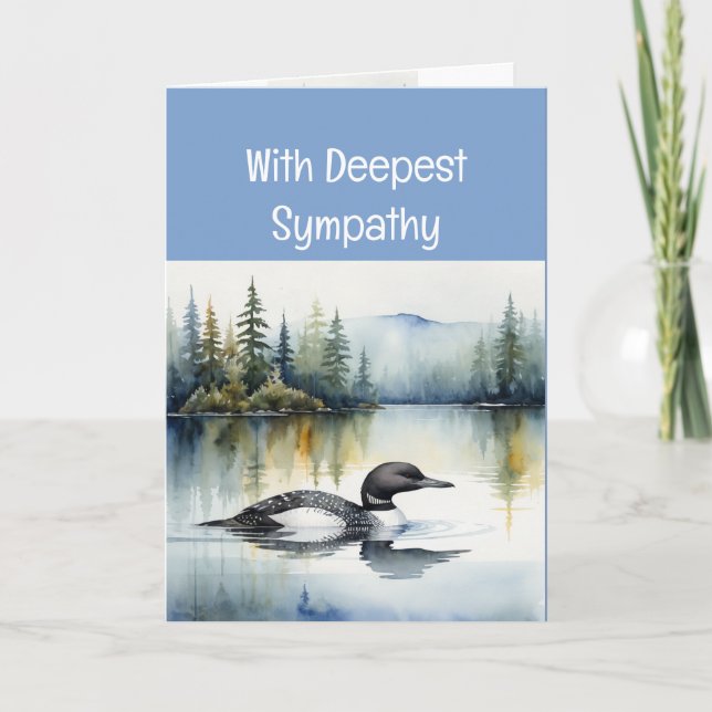 Sending Love & Prayers Sympathy Time of Loss Card (Front)