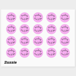 Sending Love To You Classic Round Sticker