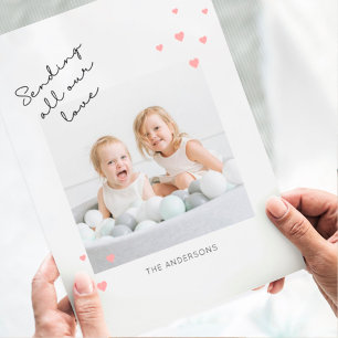 Sending Love Valentine's Day Photo Magnet