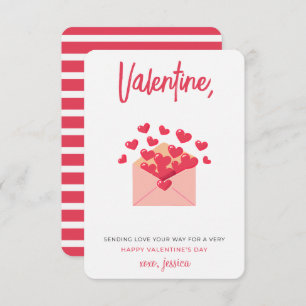 Sending Love your Way Kids Valentines Day  Card