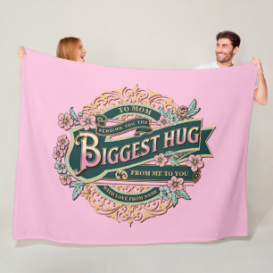 Sending Mum the Biggest Hug from Me to You Fleece Blanket