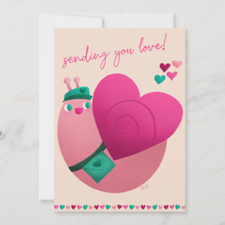 Sending Snail Mail Love Holiday Card