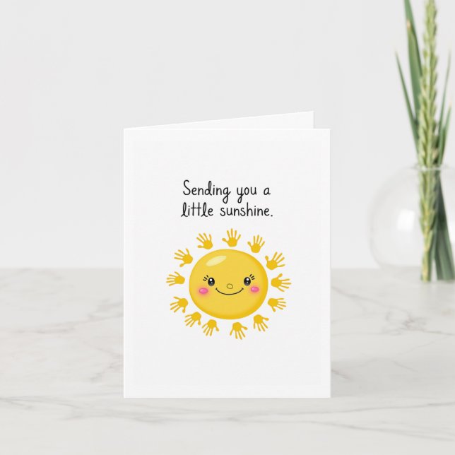 Sending Sunshine Get Well Card (Front)