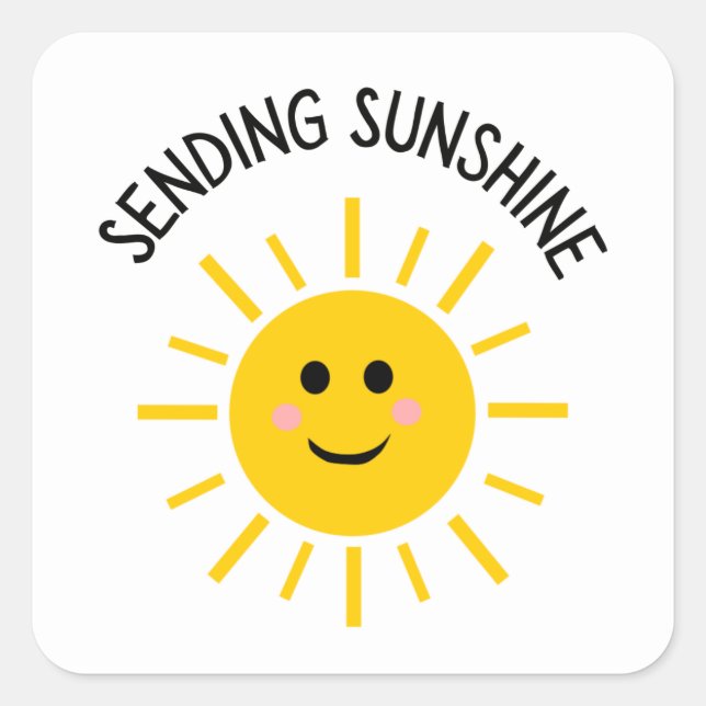 Sending Sunshine Sticker (Front)