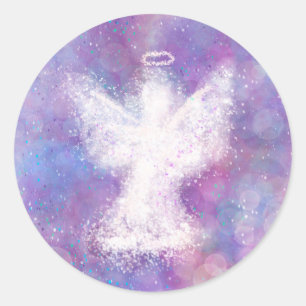 Sending this Angel to Watch Over You Classic Round Sticker