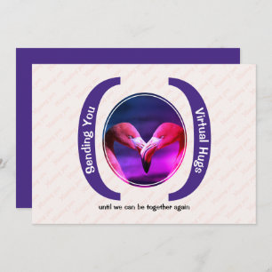 SENDING VIRTUAL HUGS Custom Photo Missing You card