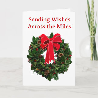 Sending Wishes Across the Miles Greeting Card