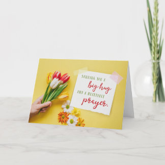 Sending you a Big Hug and a Prayer Thank You Card