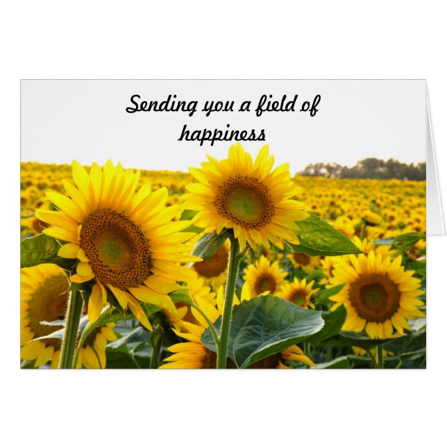 Sending you a field of happiness (Front Horizontal)
