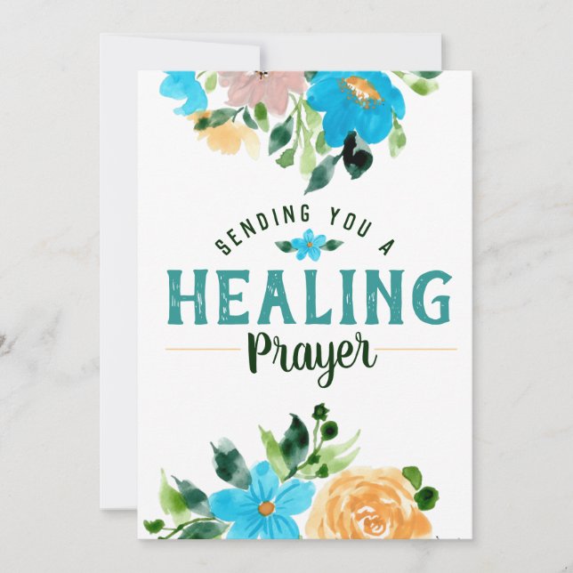 Sending you a Healing Prayer Card (Front)