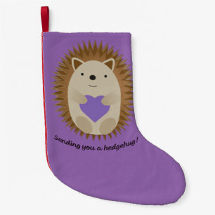 Sending You a Hedgehug Hedgehog Small Christmas Stocking