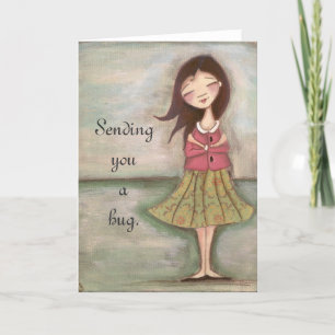 Sending You a Hug - Greeting Card