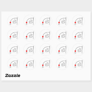 Sending You a Little Heart Classic Round Sticker
