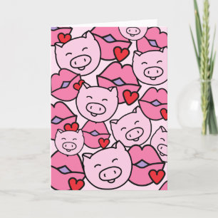 Sending You Hogs and Kisses Card