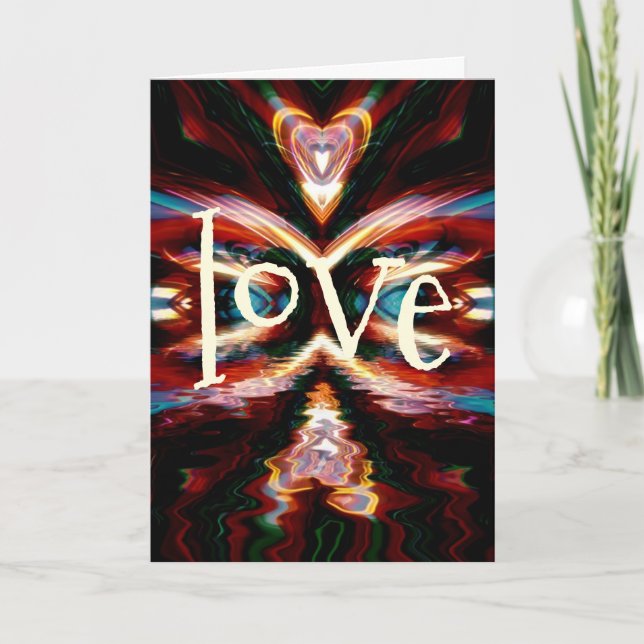 Sending You Love Energy Art Holiday Card (Front)