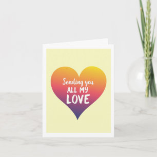 Sending you Love Get Well Soon Empathy Card