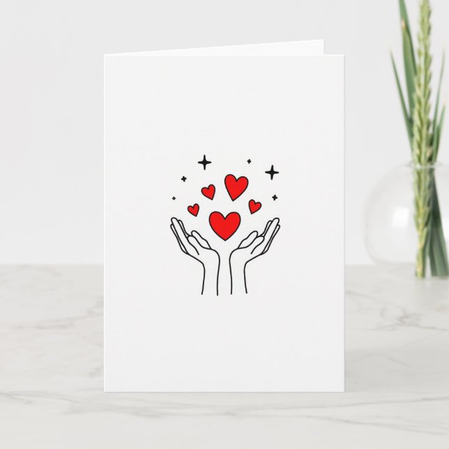 Sending You Love Hearts Card (Front)