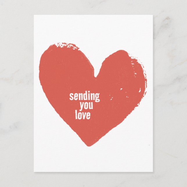 Sending You Love Postcard (Front)