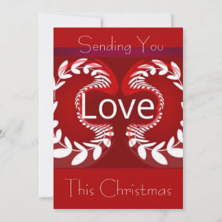 Sending You LOVE this Christmas... with  Photo Holiday Card