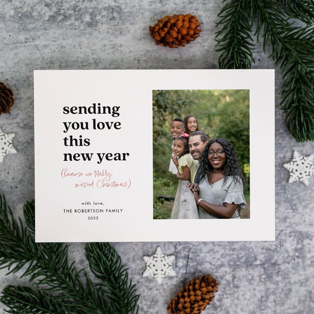 Sending You Love This New Year  Holiday Card (Creator Uploaded)
