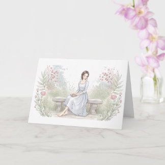 Sending You Peace - Watercolor Garden Reader  Card