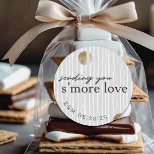 Sending You Smore Love Wedding Party Favour Classic Round Sticker
