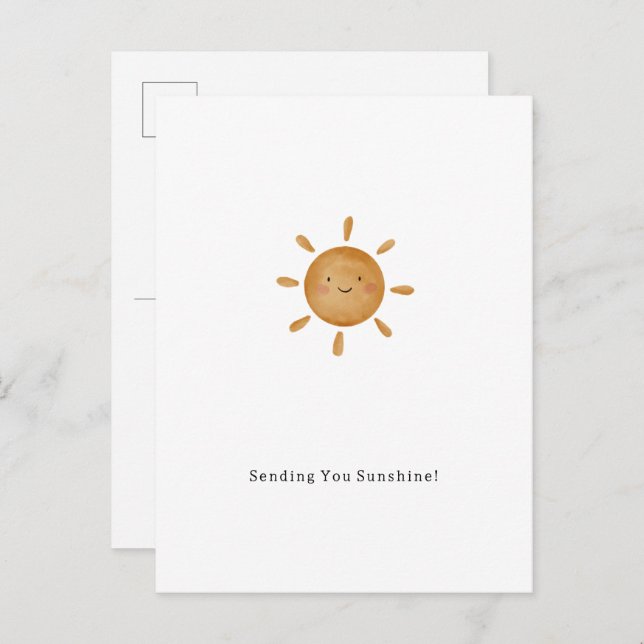 Sending You Sunshine Card Briefcard (Front/Back)