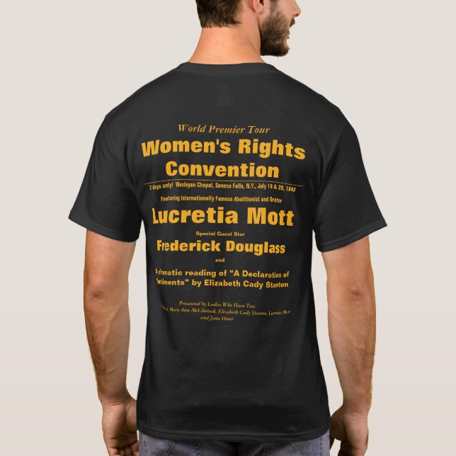 Seneca Falls Convention Concert Style Epic Men's T-Shirt (Back)