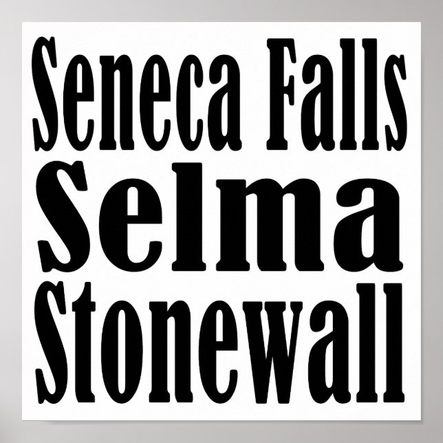 Seneca Falls Selma Stonewall Poster (Front)