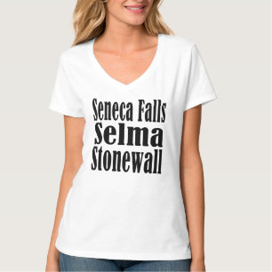 Seneca Falls Selma Stonewall V-Neck T-shirt