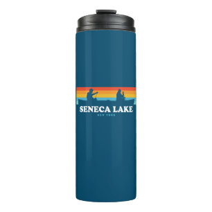 Seneca Lake New York Canoe Thermal Tumbler