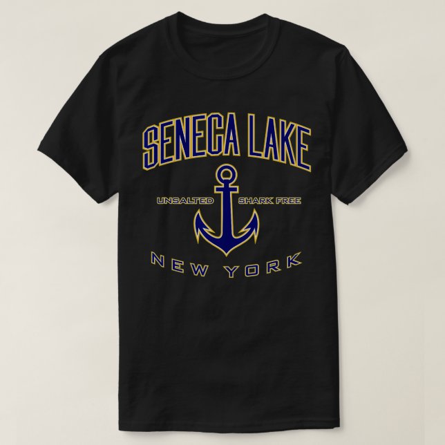 Seneca Lake NY  T-Shirt (Design Front)
