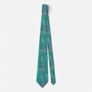 Seneca Lake, NYC lake map Tie