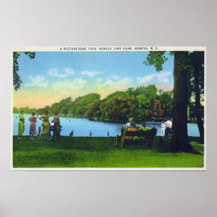 Seneca Lake Park Scene Poster