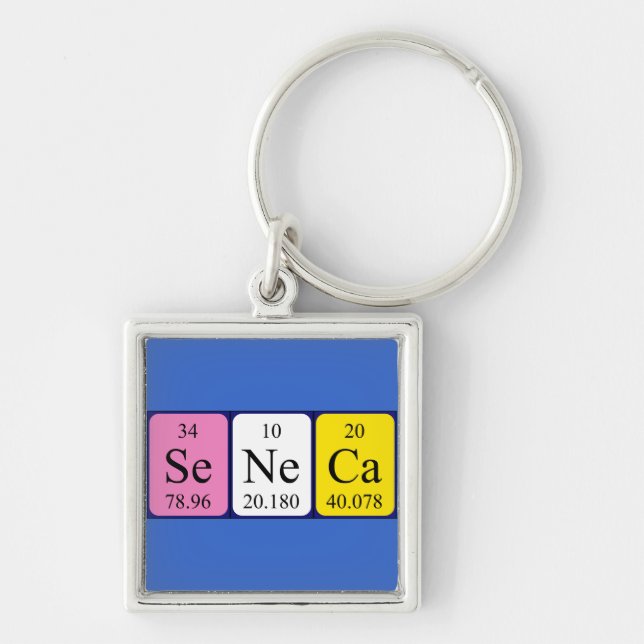 Seneca periodic table name keyring (Front)