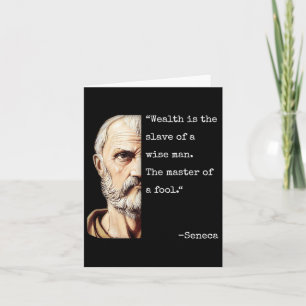 Seneca Philosophy & Stoicism Wisdom Quote, Rom Card