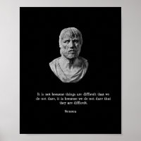 Seneca Poster - Stoic Philosophy 