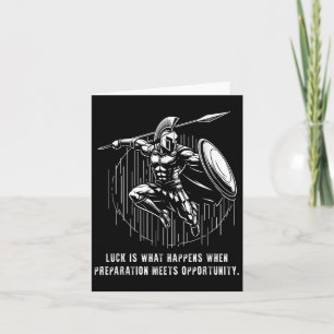 Seneca Quote Wisdom Saying On Luck And Preparation Card