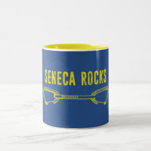 Seneca Rocks Climbing Quickdraw Two-Tone Coffee Mug