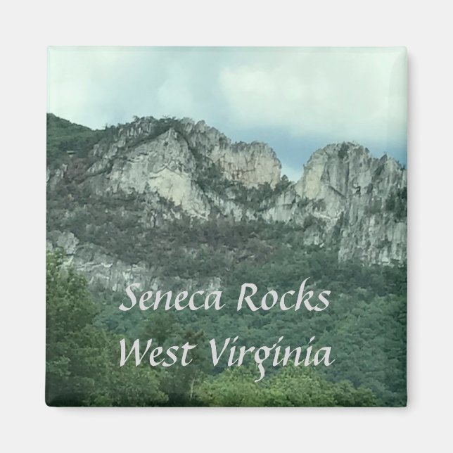 Seneca Rocks West Virginia Template Magnets (Front)