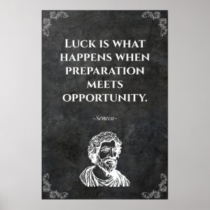 Seneca wise quote. Wisdom Poster
