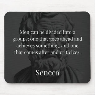 Seneca's Division: The Doers and the Critics Mouse Mat