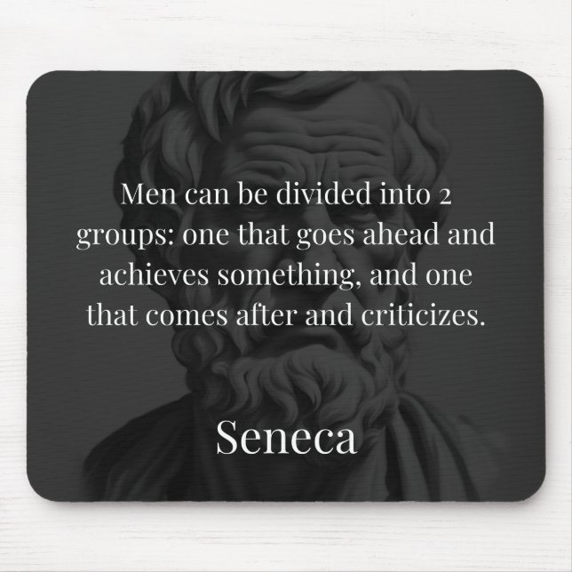 Seneca's Division: The Doers and the Critics Mouse Mat (Front)
