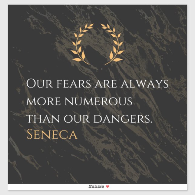 Seneca's Insight: Fears Compared to Real Dangers (Sheet)