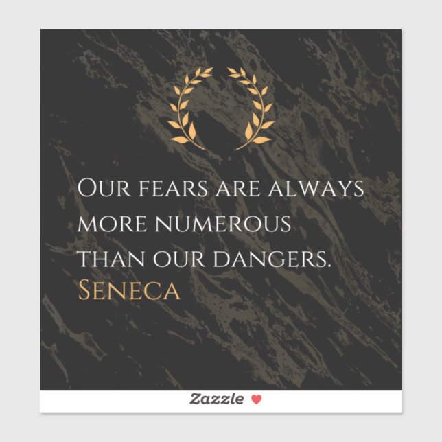 Seneca's Insight: Fears Compared to Real Dangers (Sheet)