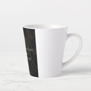 Seneca's Insight: Fears Compared to Real Dangers Latte Mug