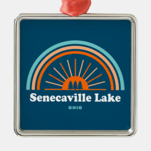 Senecaville Lake Ohio Rainbow Metal Tree Decoration